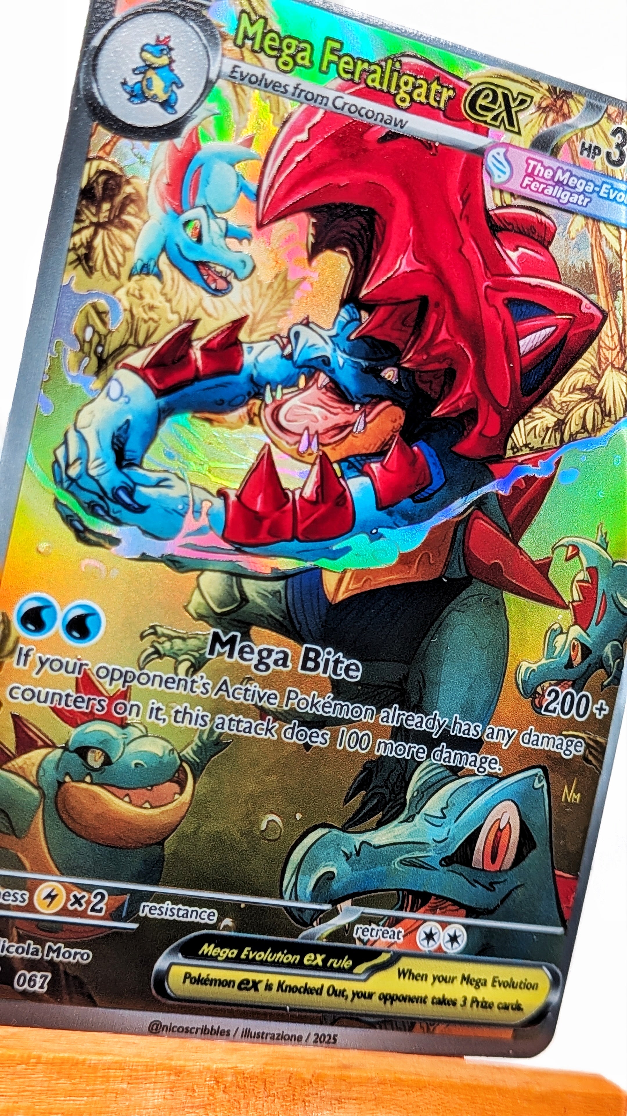 Mega Feraligatr EX Custom Card